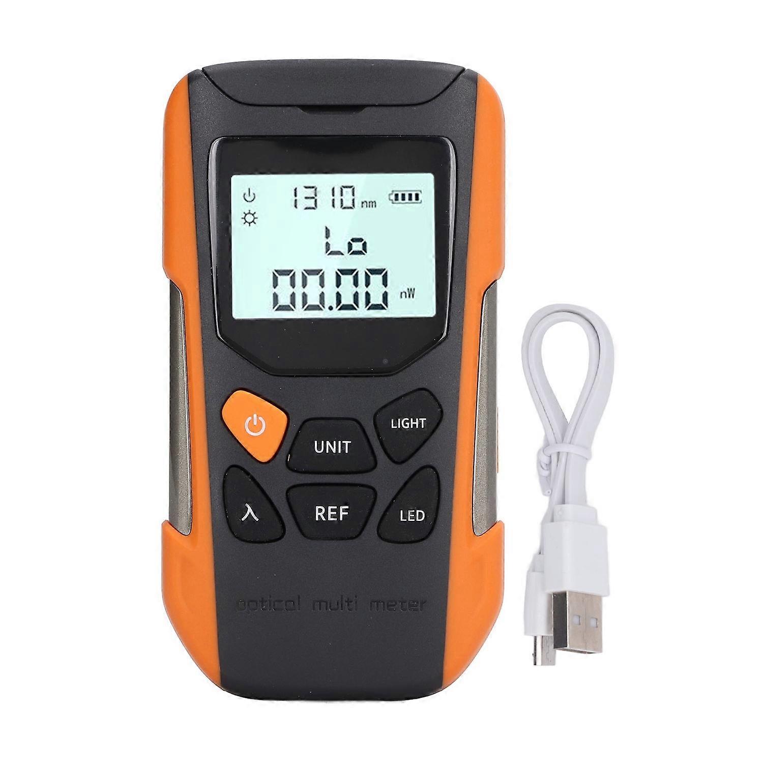 Optical Power Meter High Accuracy Fiber Optic Attenuation Tester Handheld Fiber Test Tool for FC SC