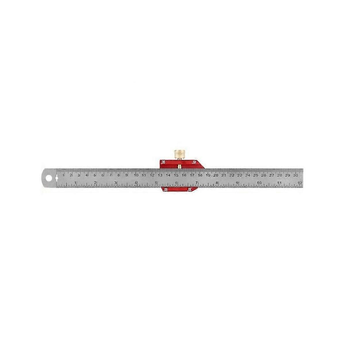 Angle Scriber Steel Ruler Positioning Block Woodworking Line Scriber Gauge For Carpentry Diy Measur