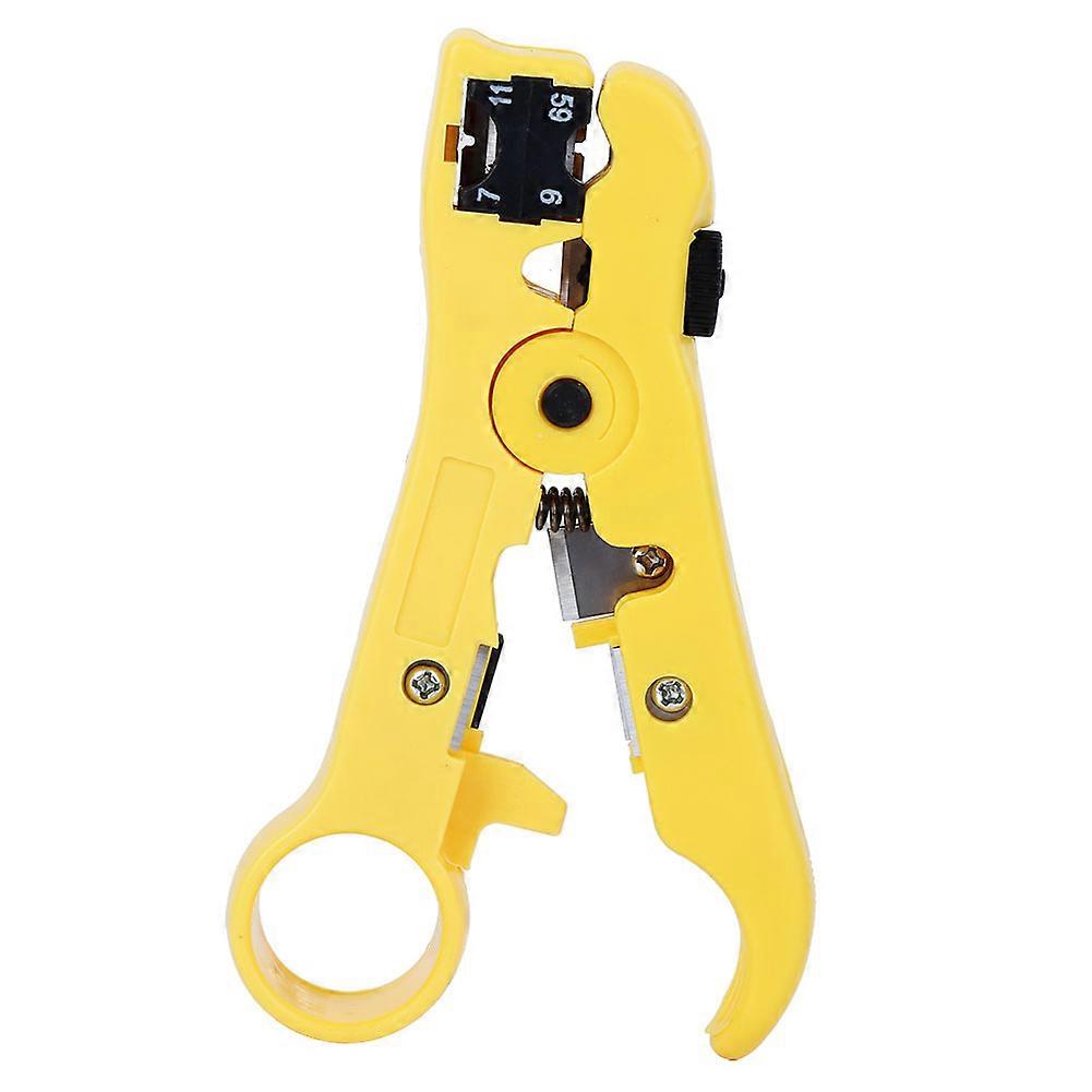 HT-352 Wire Stripper 120mm 4.7in MultiFunctional Coaxial Cable Stripping Pliers Tool