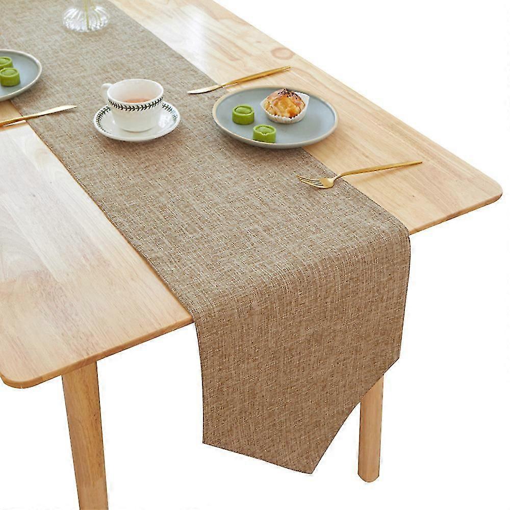 Runner Khaki Table Runners Linen Table Runners For Party Wedding Long 180/210/240cm