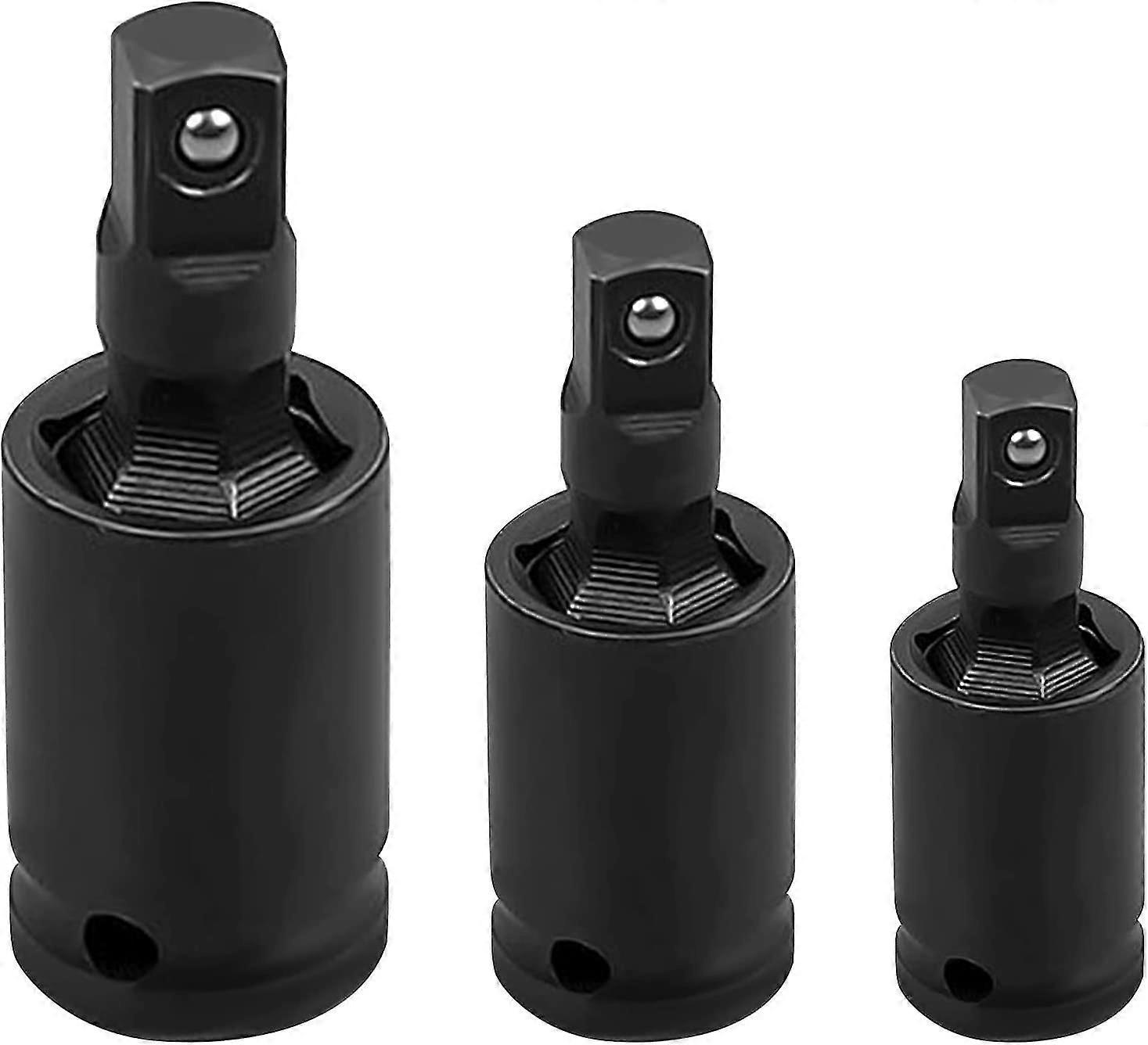 Impact Universal Joint Socket Set, Impact Wobble Socket Adapters, 3/8" 1/2" 1/4" Impact Driver Socket Adapters,u-joint Swivel Drive Adapter, Ball Spri