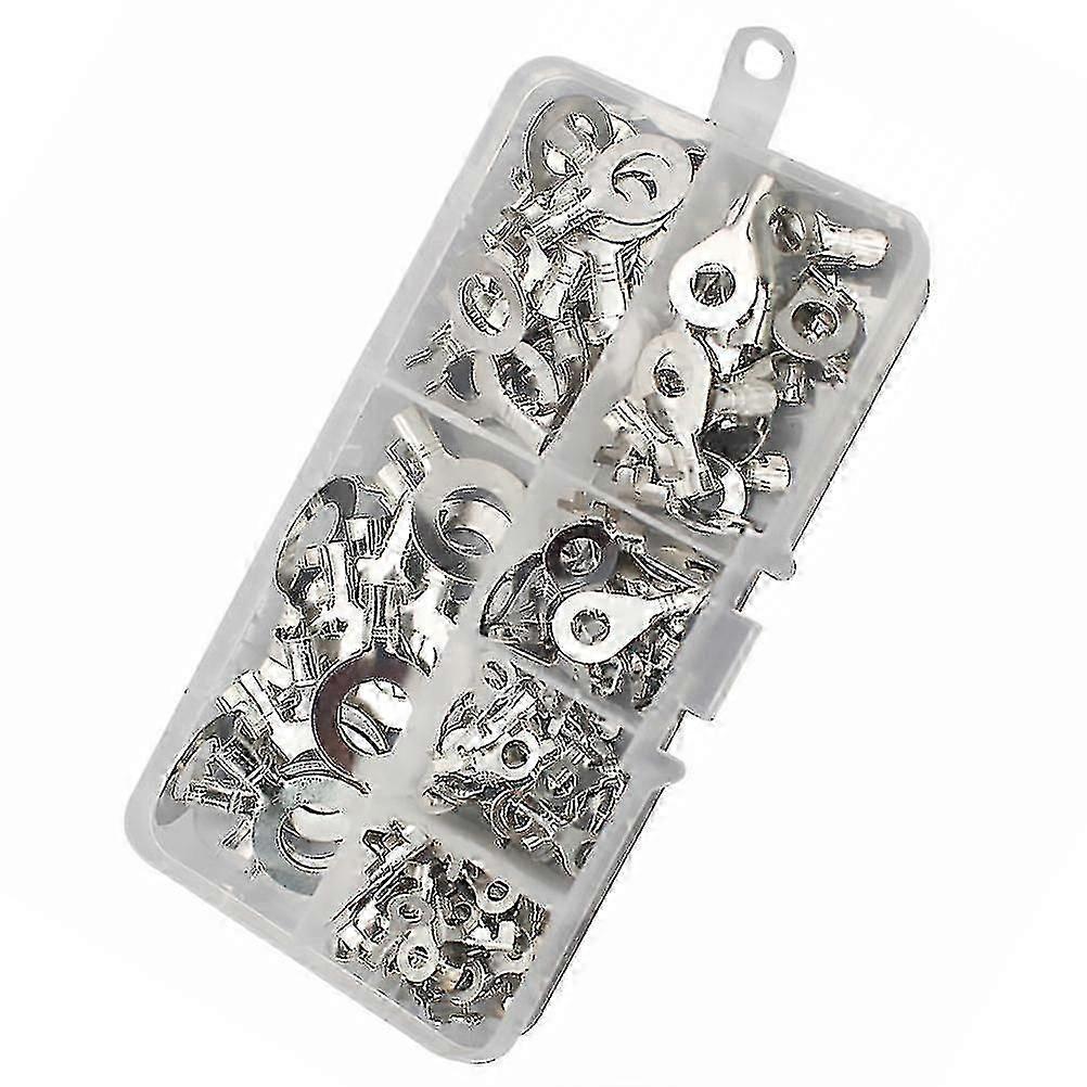 1 Box Of 150pcs Terminals Tinned Annular Cable Lug Wire Connector Non-insul