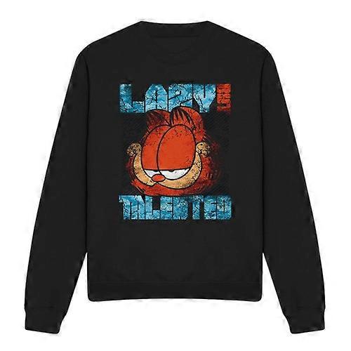 Garfield Unisex Adult Lazy But Talented Distressed Sweatshirt