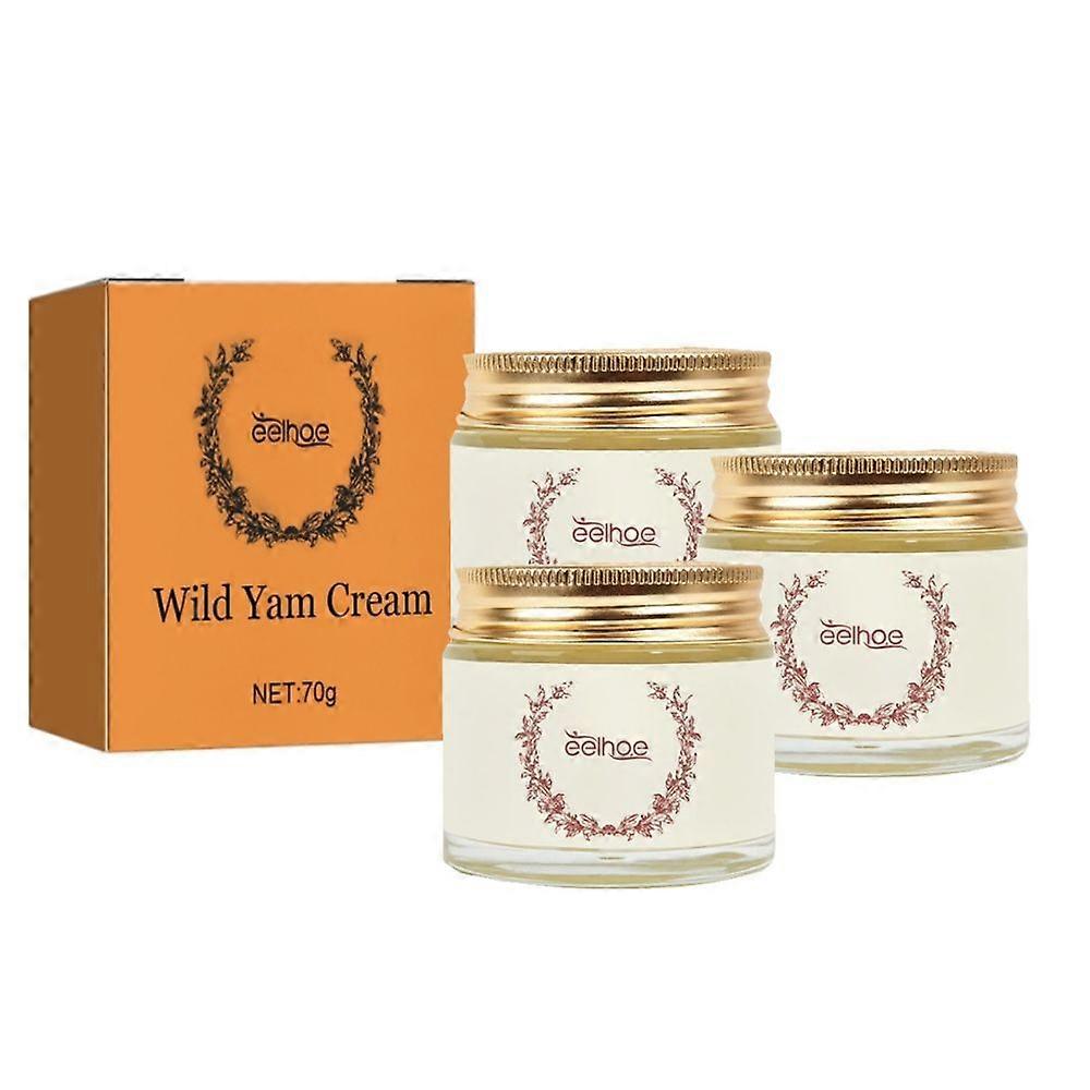 3 قطع كريم اليام البري للسيدات ، كريم جذر اليام البري ، كريم برومينو وايلد يام