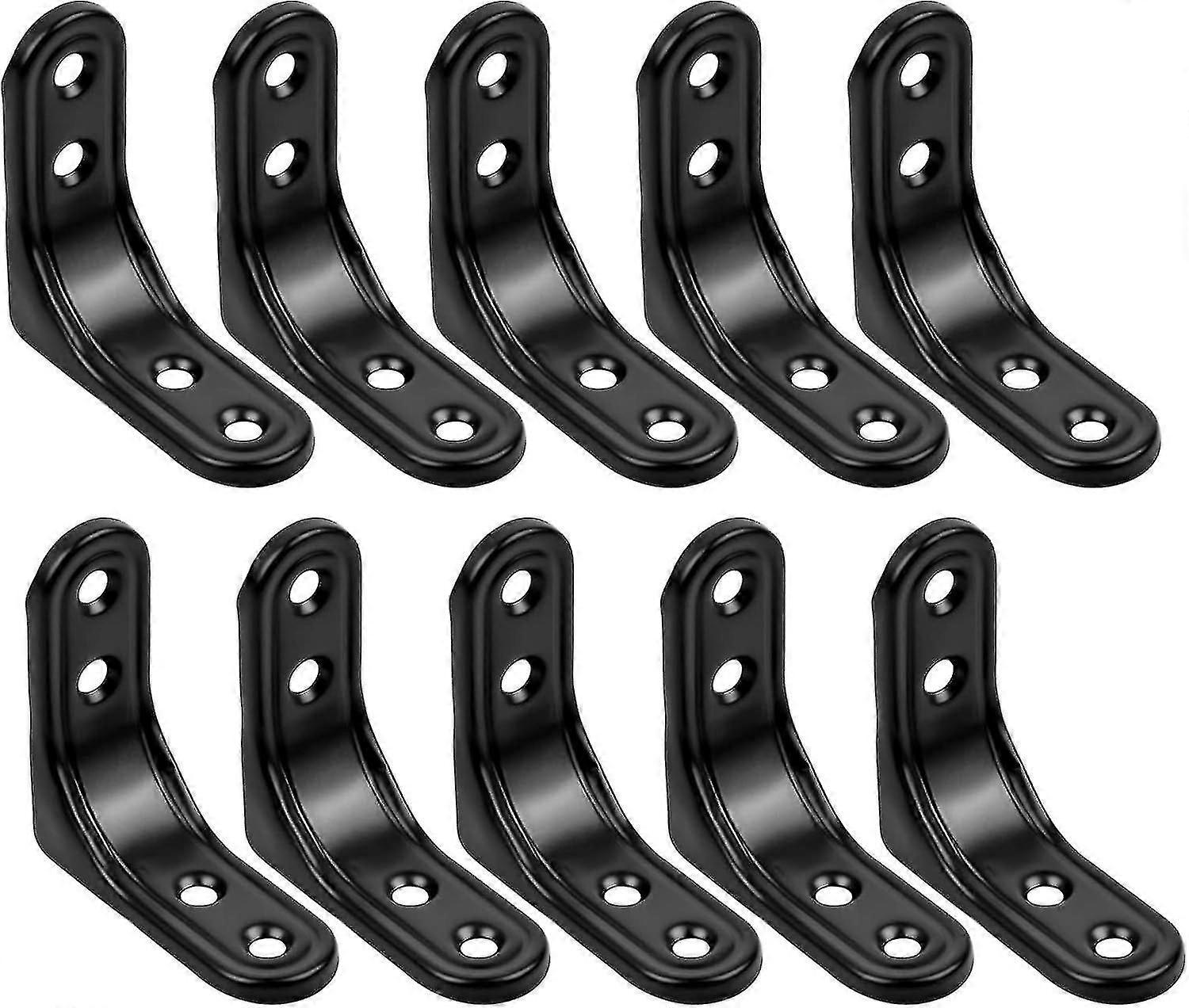10 PCS Corner Bracket, L Bracket Corner Angle Brackets Braces, Right Angle Bracket Fastener,50mm x 50mm - q37