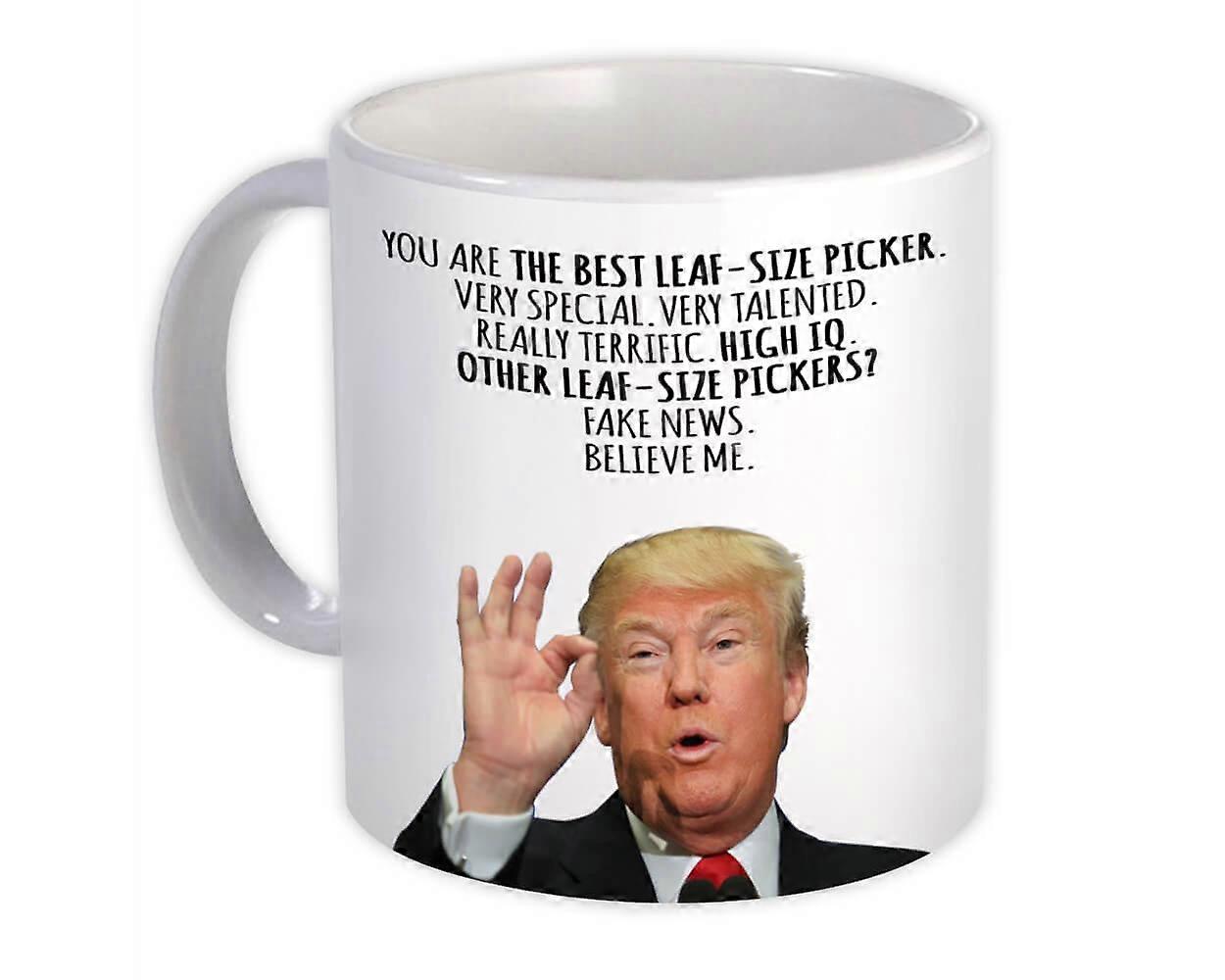 ギフトマグカップ:グレートリーフサイズピッカー面白いトランプ農業