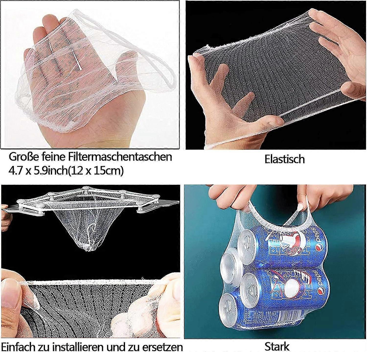 Kitchen Sink Triangular Three Stand Strainer, Sink Strainer, Sink Drain Strainer With Triangular Gray Frame And 100 Piece Kitchen Waste Large Strainer