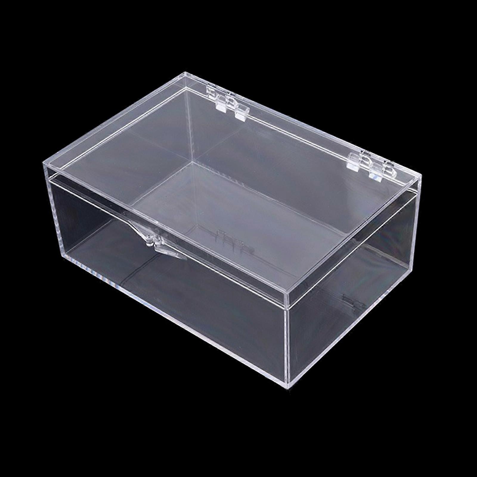 Large Capacity Acrylic Storage Box Clear Container for Crafts and Collectibles