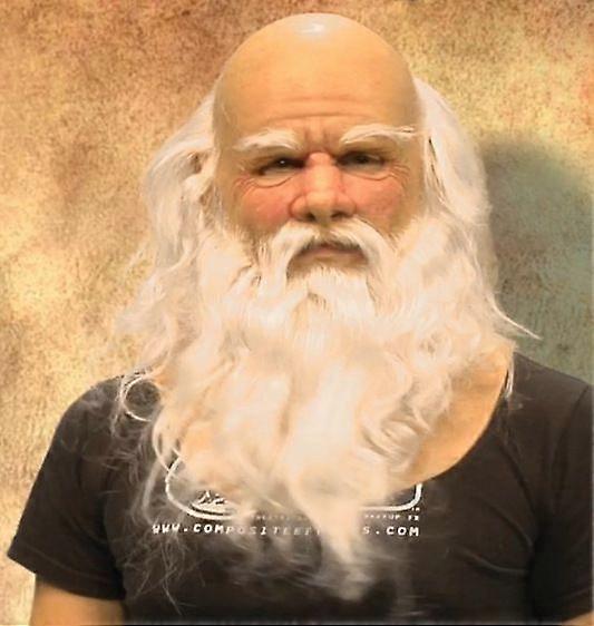 オールドマンマスク - リアルなハロウィンラテックス人間しわフェイスマスクタイプ5