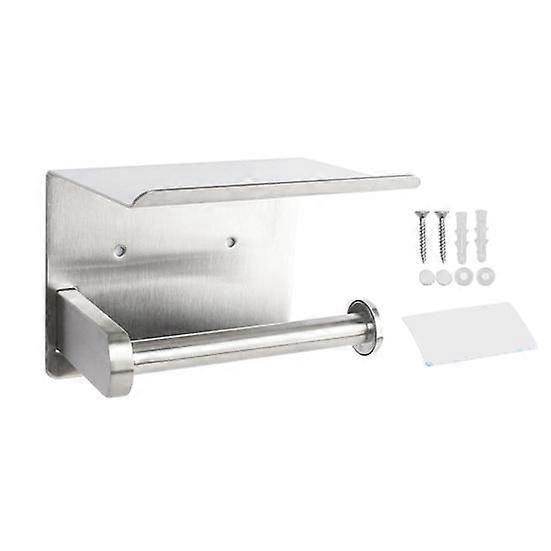 Roll Paper Holder with Sticky Tape Punch-free Anti-drop Design Kitchen Organization Oil-absorbing Sheet Hanger Towel Preservative