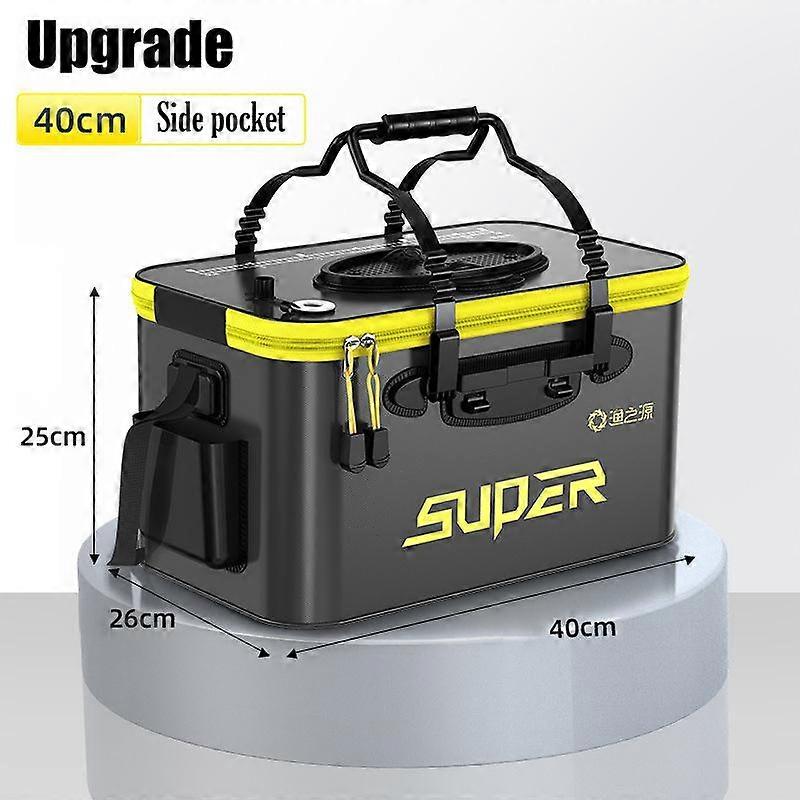 Portable Fishing Bag Foldable Fishing Bucket Live Fish Box Camping Water Container Pan Basin Fishing Gear Tackle Storage Bag