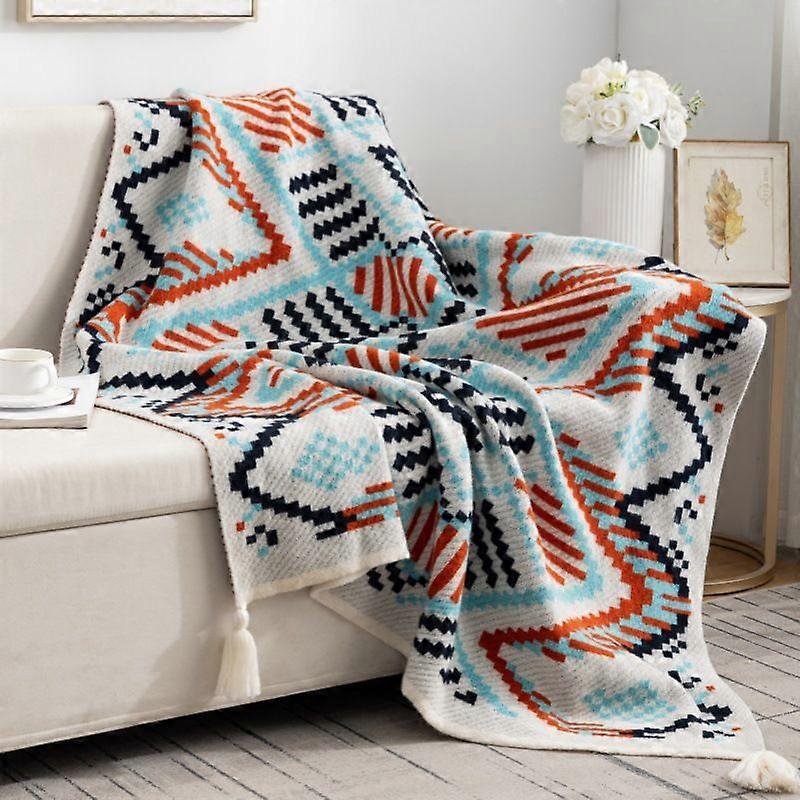 Knitted Blanket for Sofa & Nap, Multi-Use Throw Blanket