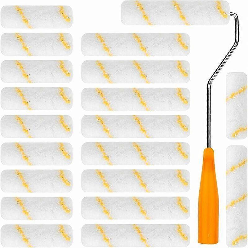 10 Mini Paint Rollers (10cm) and 10 Large Rollers (15cm)