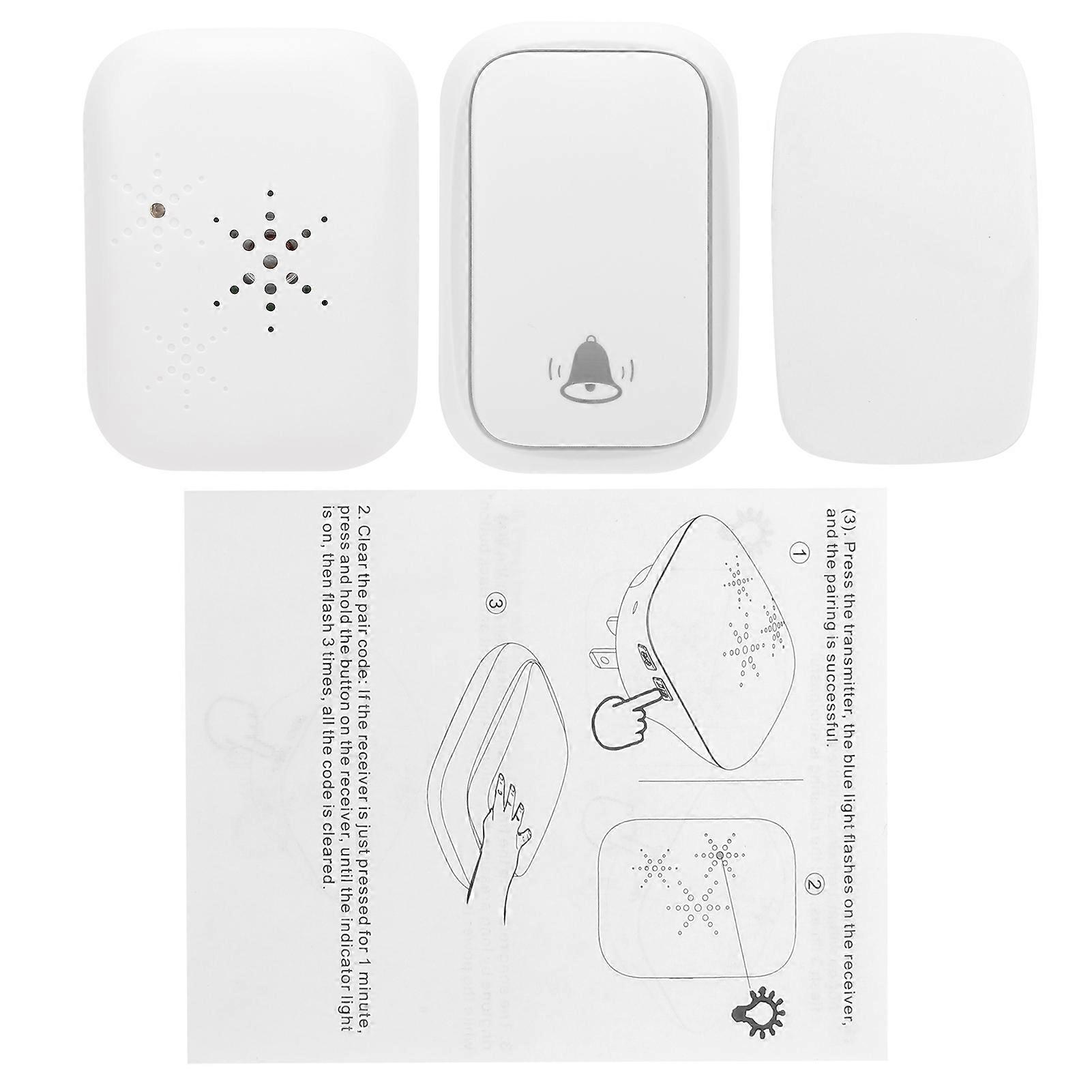 Battery-Free Wireless Doorbell - Smart, Self-Powered, Easy Install, 150m Range