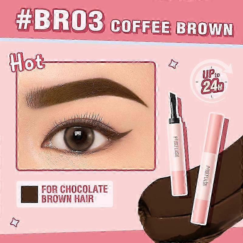 Eyebrow Colour, Waterproof Colour-Developing Eyebrow Cream Long Lasting 24 Hours Eyebrow Pencil Drawing for All Skin Tones