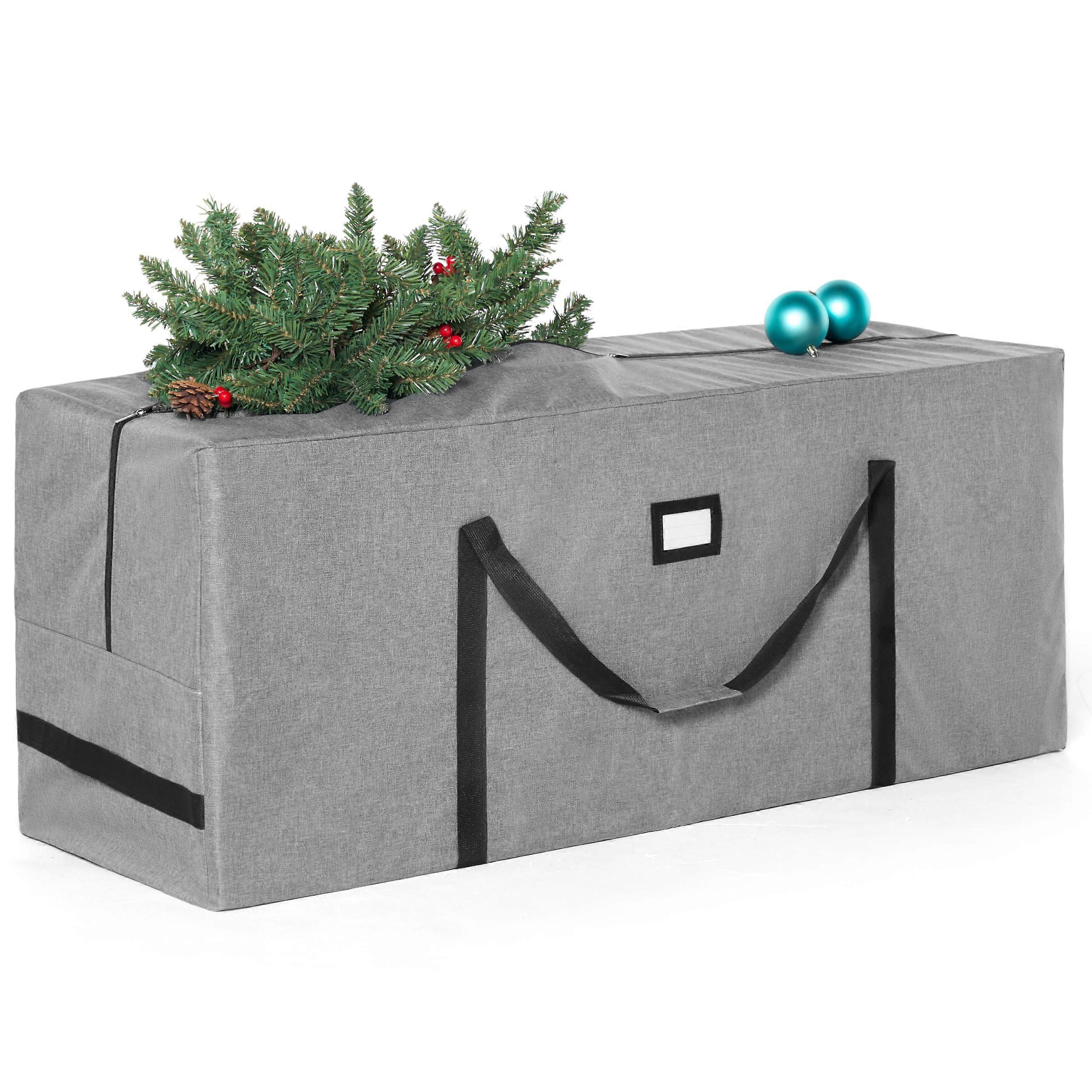 Christmas Tree Storage Bag for 7.5 ft Artificial Trees, Heavy-Duty Waterproof Material, Extra Large Size, Red Color