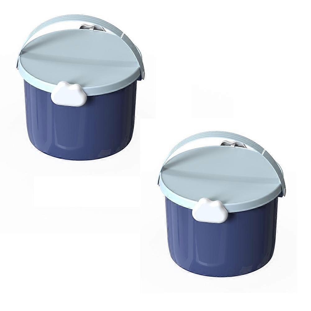 Bucket for Children'S Toys Building Block Packaging Blue