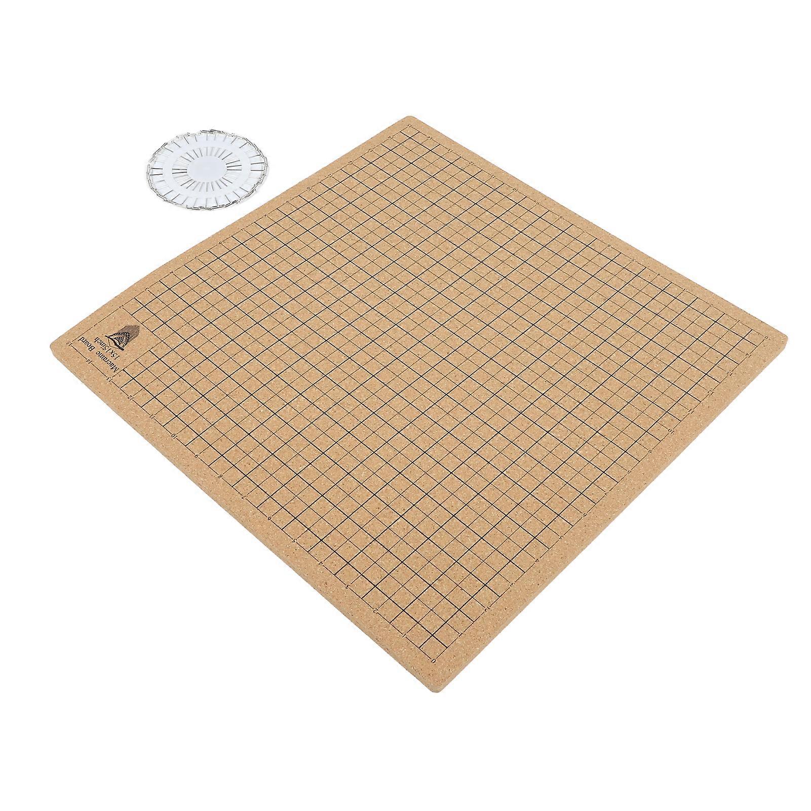 Macrame Board Double Side Macrame Project Board DIY Grids Braiding Board with Pins for Jewelry Making Bracelets Display 15x15 Inch