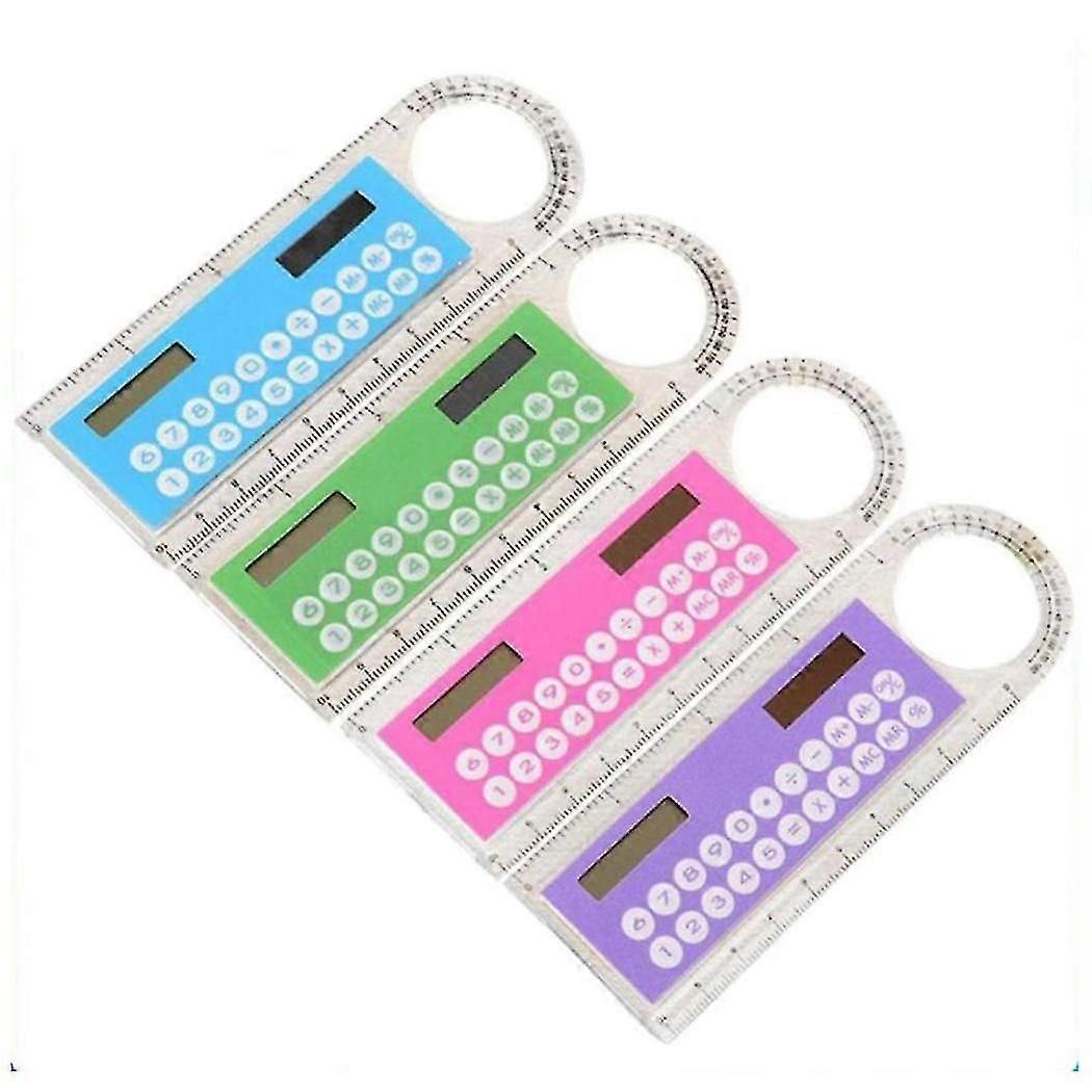 Ruler Multi-functional Magnifying Glass Ultra-thin Mini Ruler Suitable For Students And Stationery