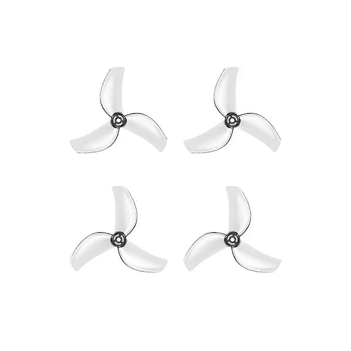 4PCS 1611 3-Blades CW CCW Propeller for RC Pavo Femto FPV Racing Quadcopter Transparent-Gray