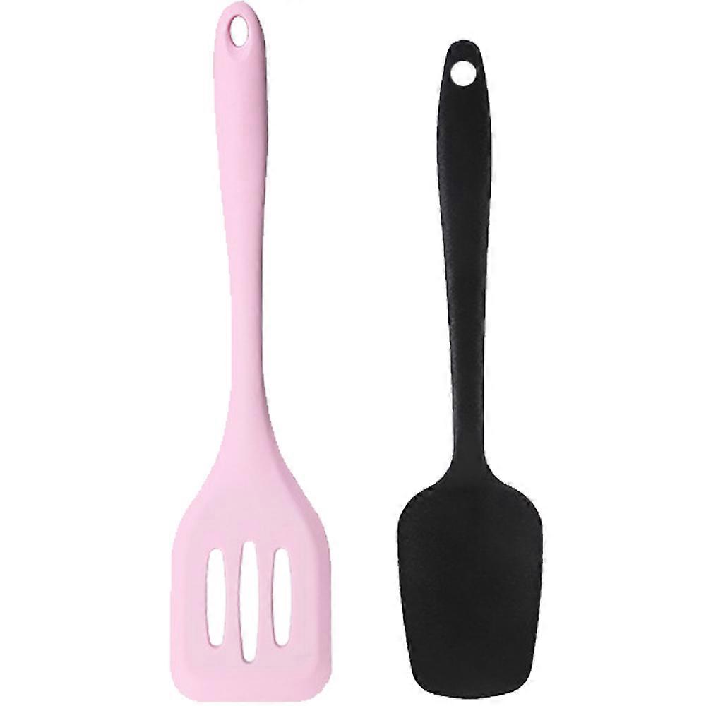 2 Piece Mini Kitchen Utensil Set- Silicone Kitchen Tools with Spatulas