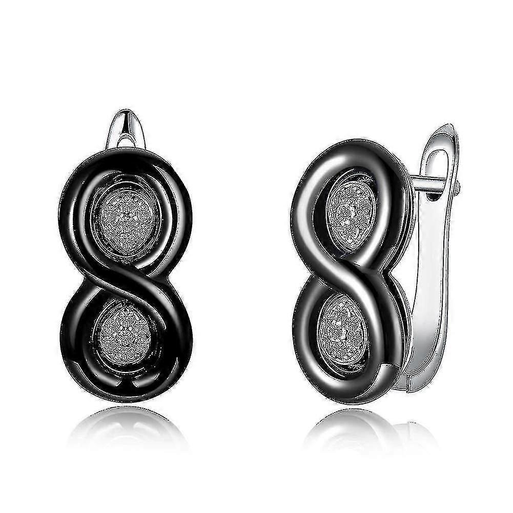 Hmwyシルバーイヤリングキュービックジルコニアジュエリースタッドイヤリング