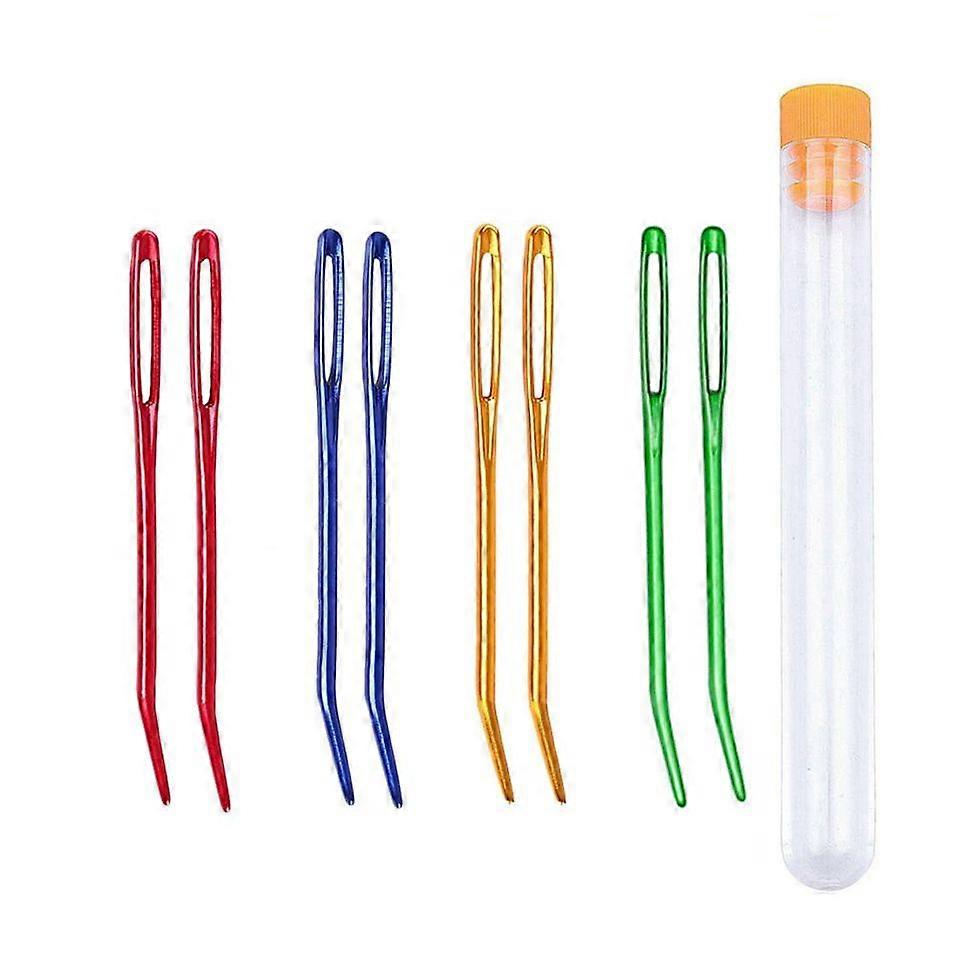 8PCS Yarn Needle,Weaving Needle Tapestry Needle Bent Needles for Crochet Large Eye Darning Needles for Knitting Crochet