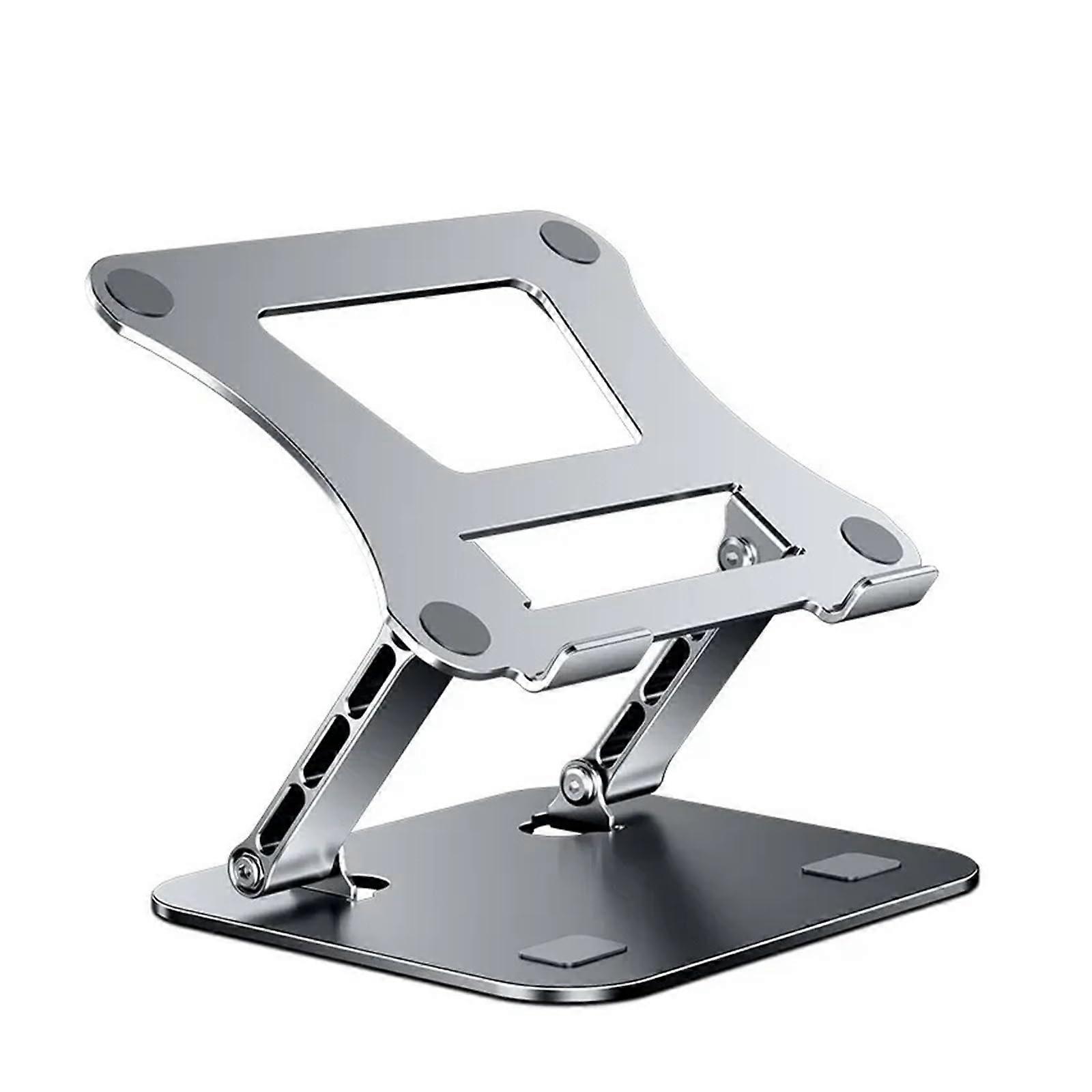 Aluminum Alloy Laptop Stand for Up to 17 Inch Laptops, Portable Folding Cooling Holder, Adjustable Height and Angle