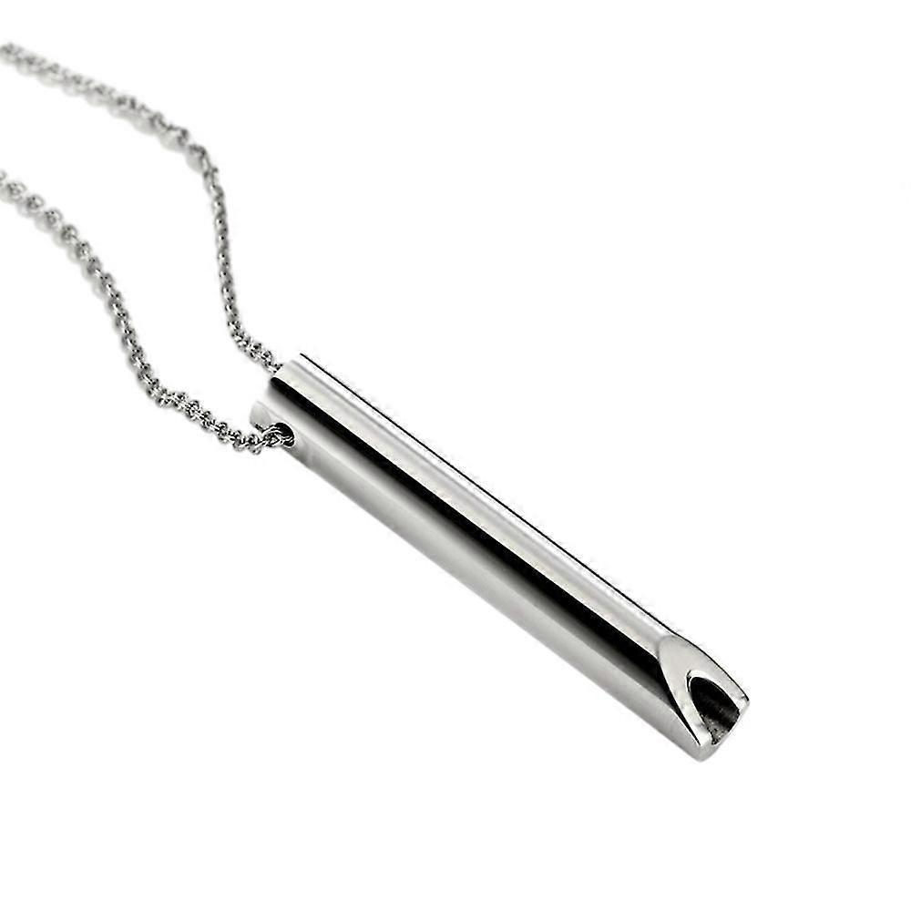 Breathlace Necklace Quit Smoking, Stainless Steel Mindful Breathing Necklace For Anxiety, Breathlace Necklace Quit Smoking, Calm Anti-smoking Necklace