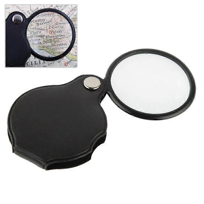10 PCS 5X 50mm Magnifier Pocket Folding Magnifying