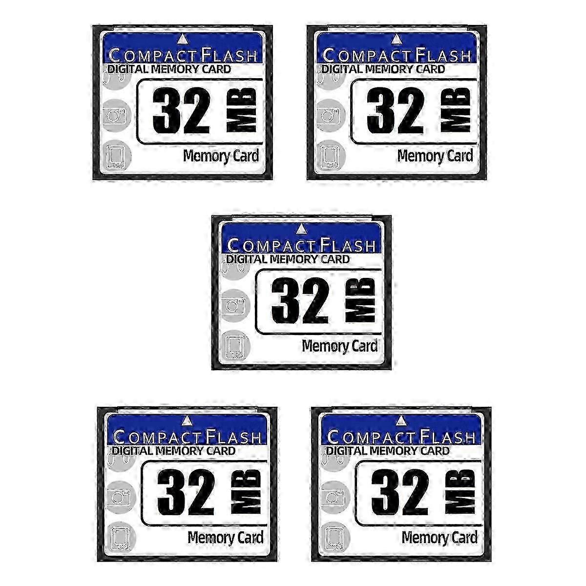 5X 32MB Compact Flash Memory Card compatible with Camera, Advertising Machine, Industrial Computer Card