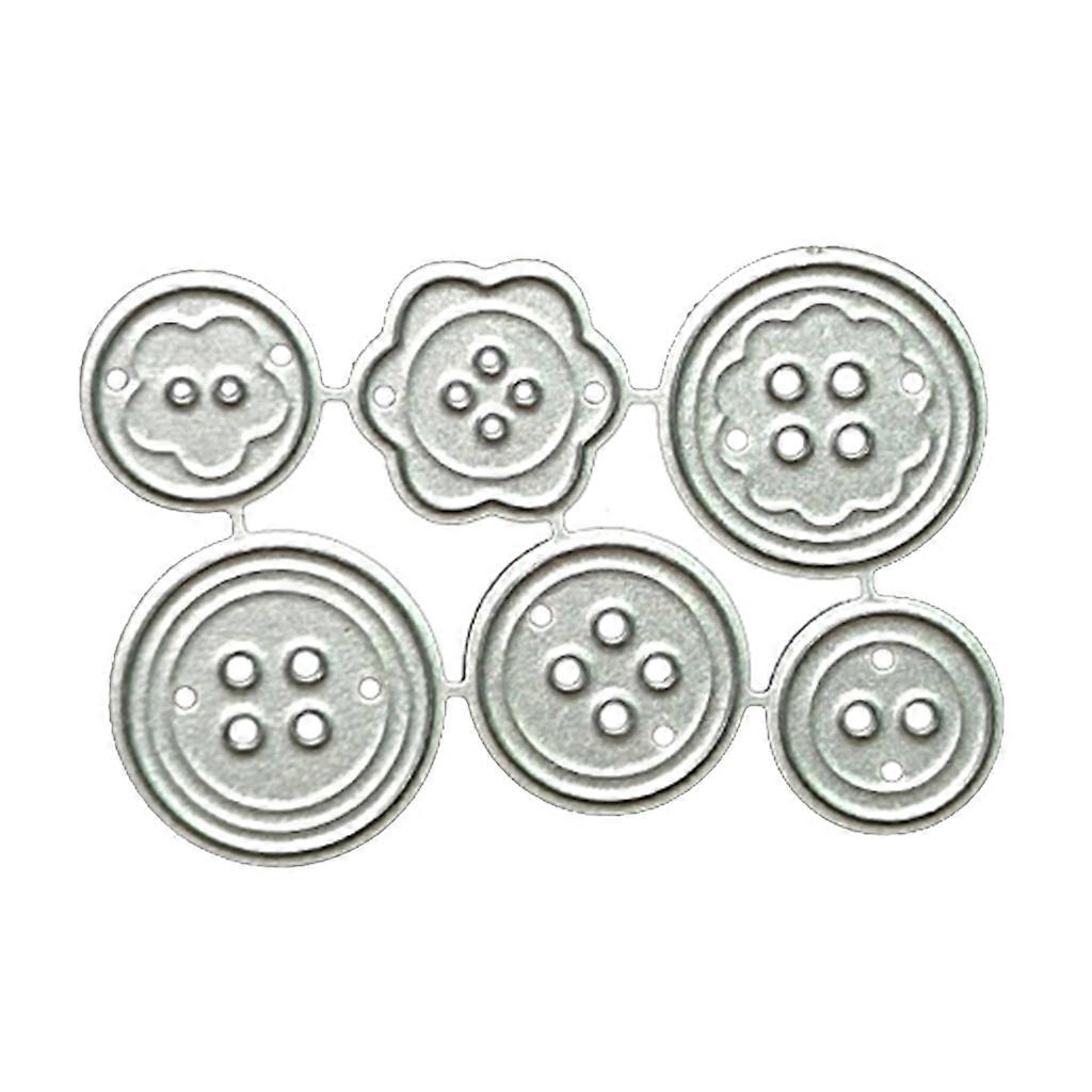 Button Cutting Dies DIY Etched Craft Dies Handmade Ability Developing Template for School Classroom Teacher Teaching