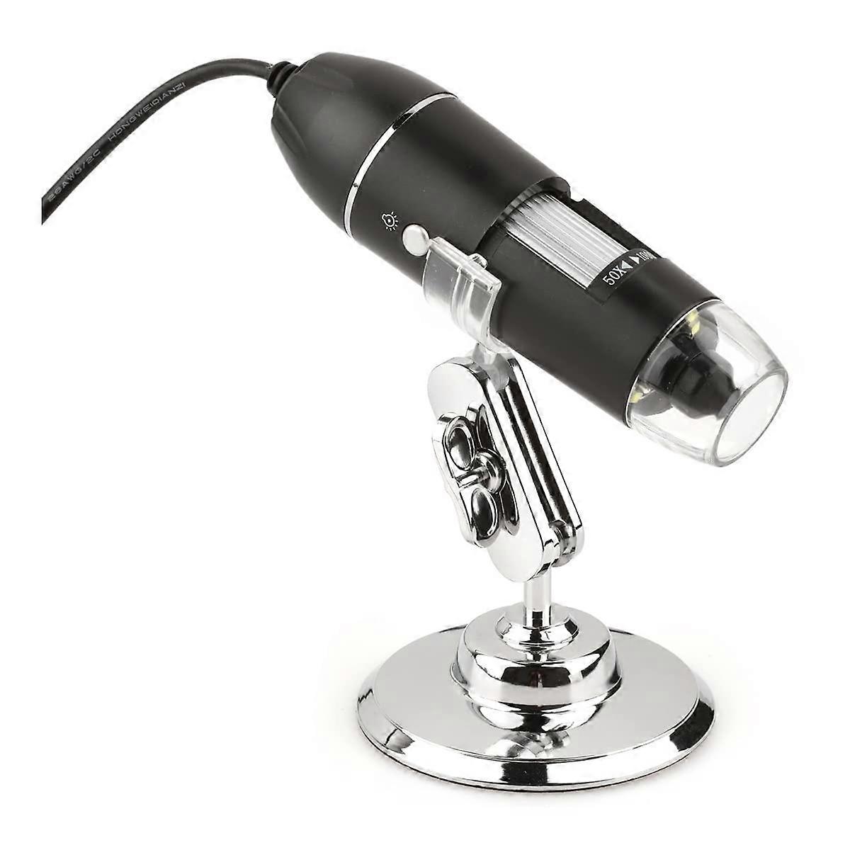Microscope Kit 1 PC 500/1000/1600X Digital Microscope 3 in 1 USB LED Magnification Microscope Lens Adapters (Color : USB 1000X)
