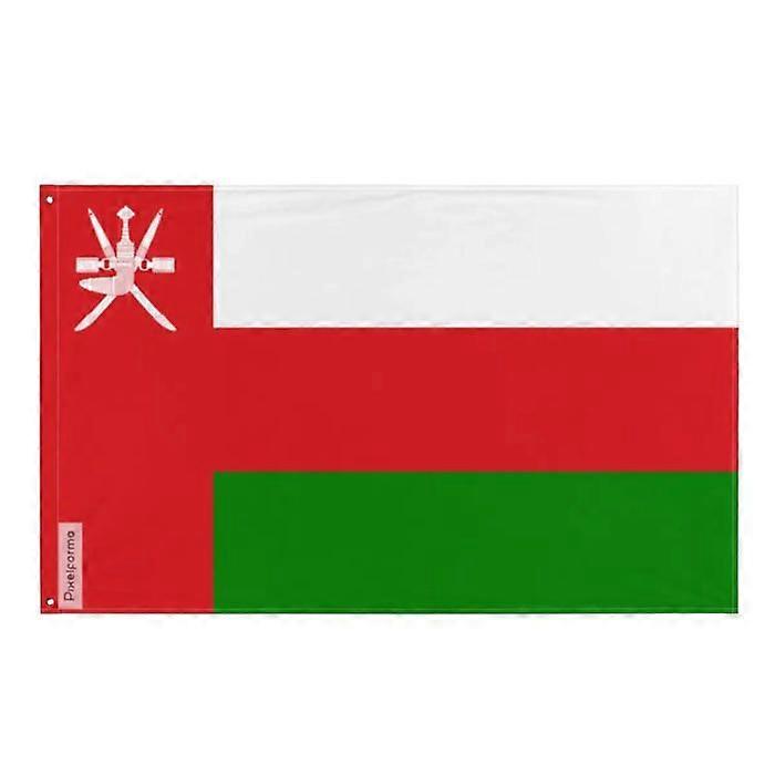 Flag - Oman - 128 x 192 cm - Polyester - Double-sided print - Iron grommets