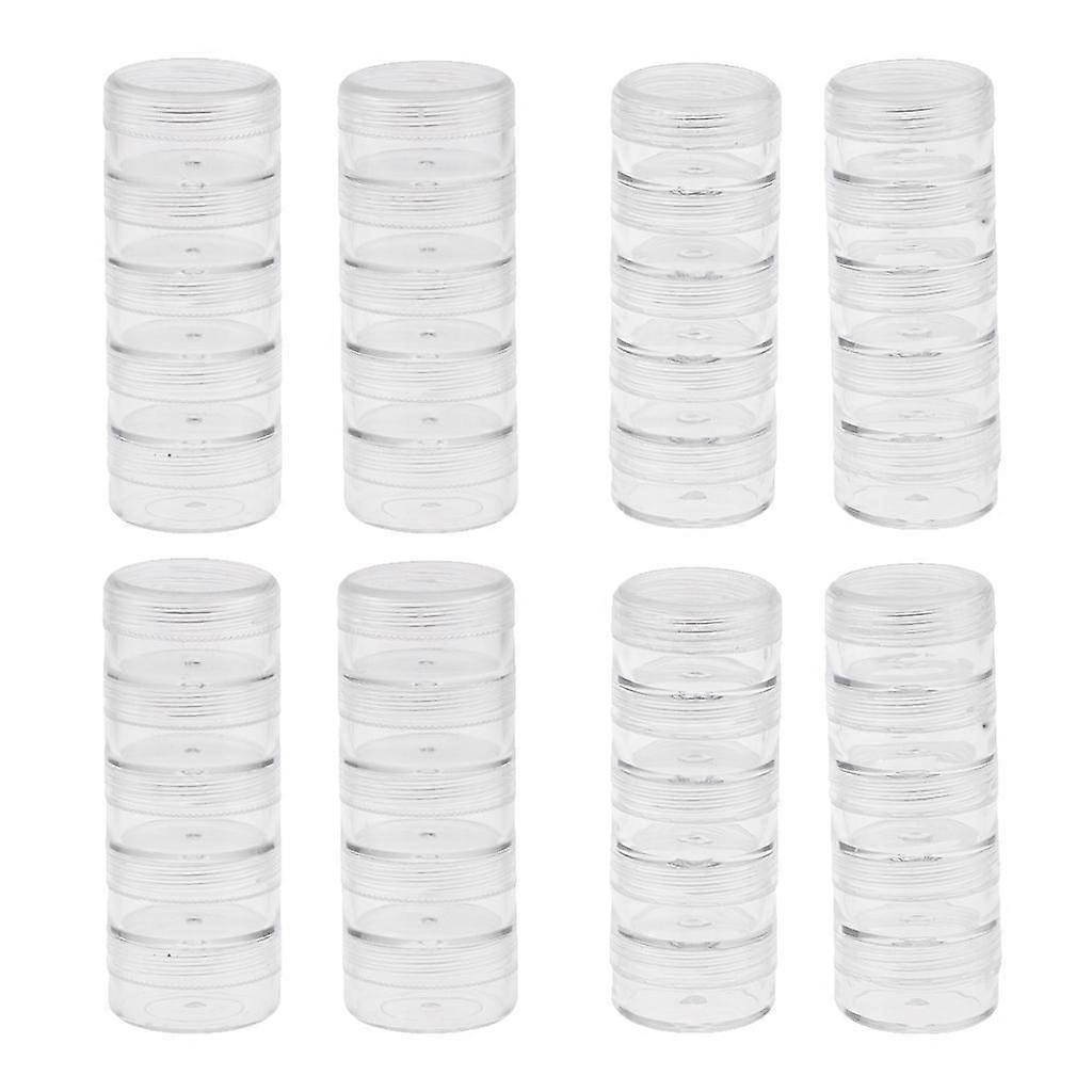 8 Set 5 Layers Stackable Interlocking Screw Containers Storage Box 5/10g