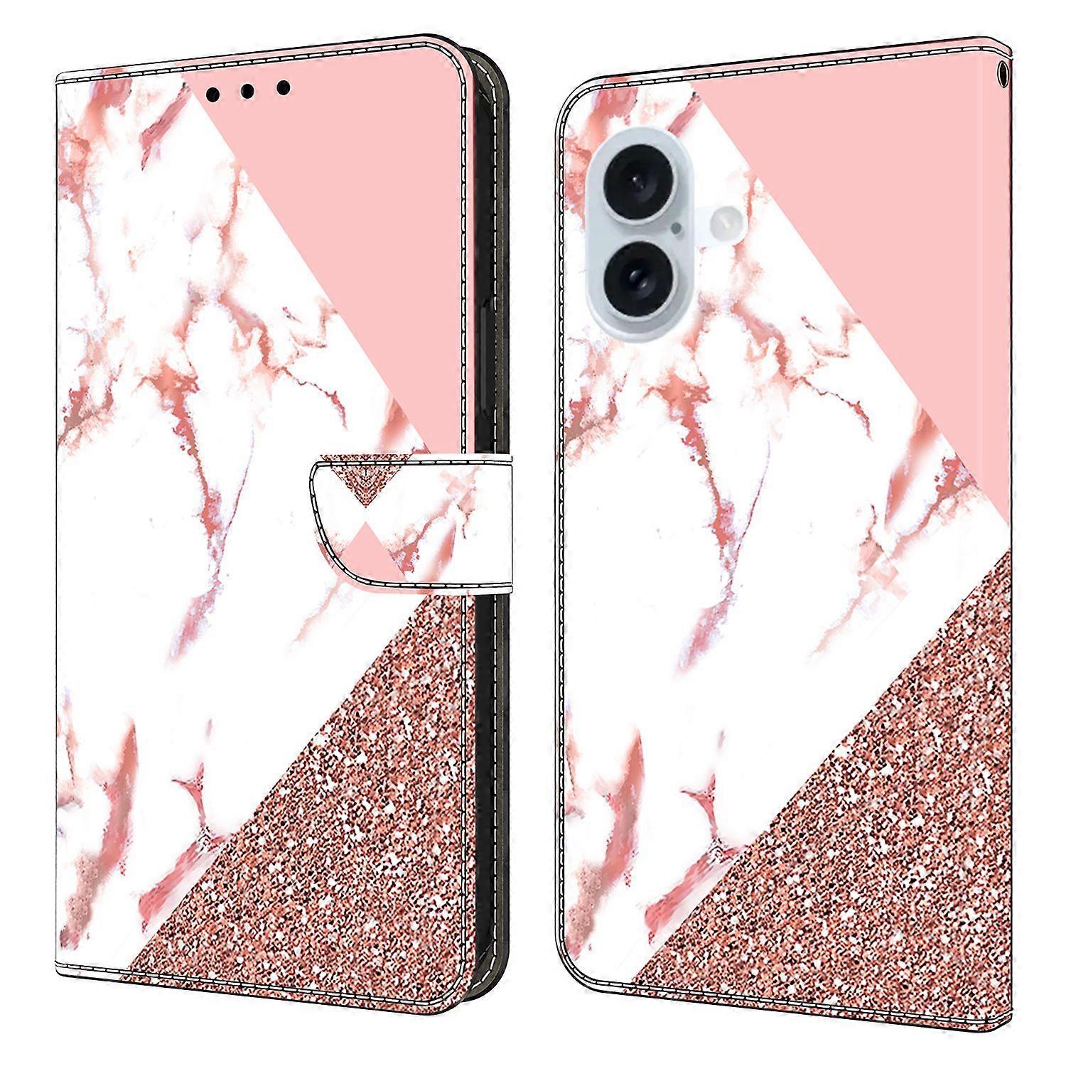 For iPhone 16 Wallet Case Pattern Printing Stand Leather Flip Phone Cover