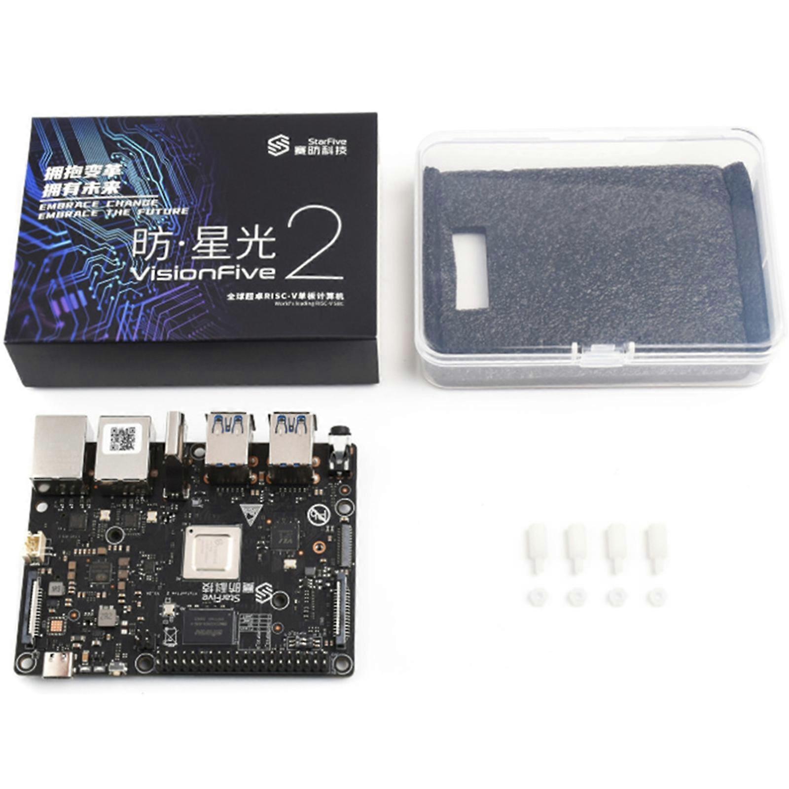 RISC-V VisionFive2 Single Board Computer 8GB Memory StarFive JH7110 Processor with Integrated 3D GPU Base on Linux