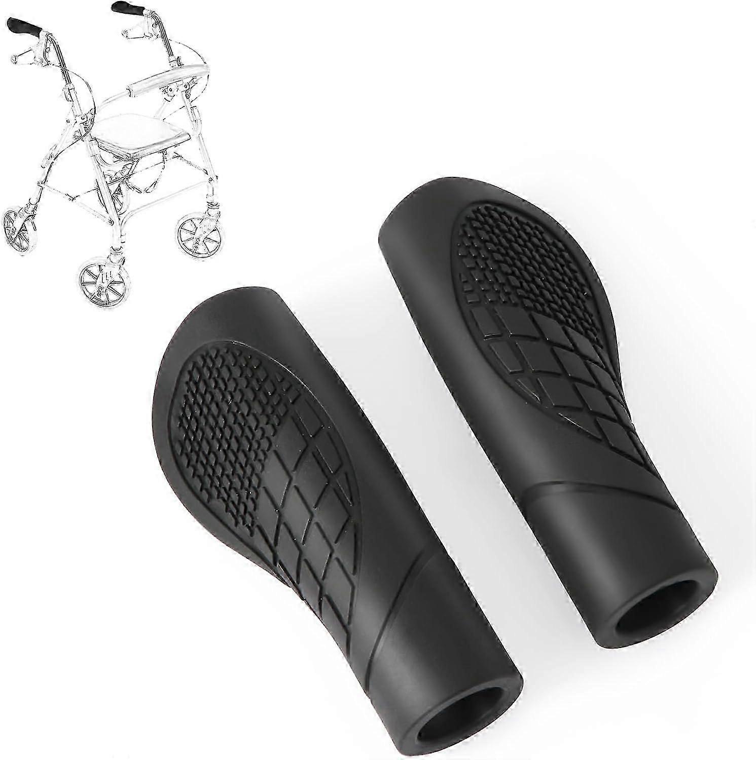 2pcs Rollator Hand Grips, Universal Rollator Handle Covers Anti-slip Comfort