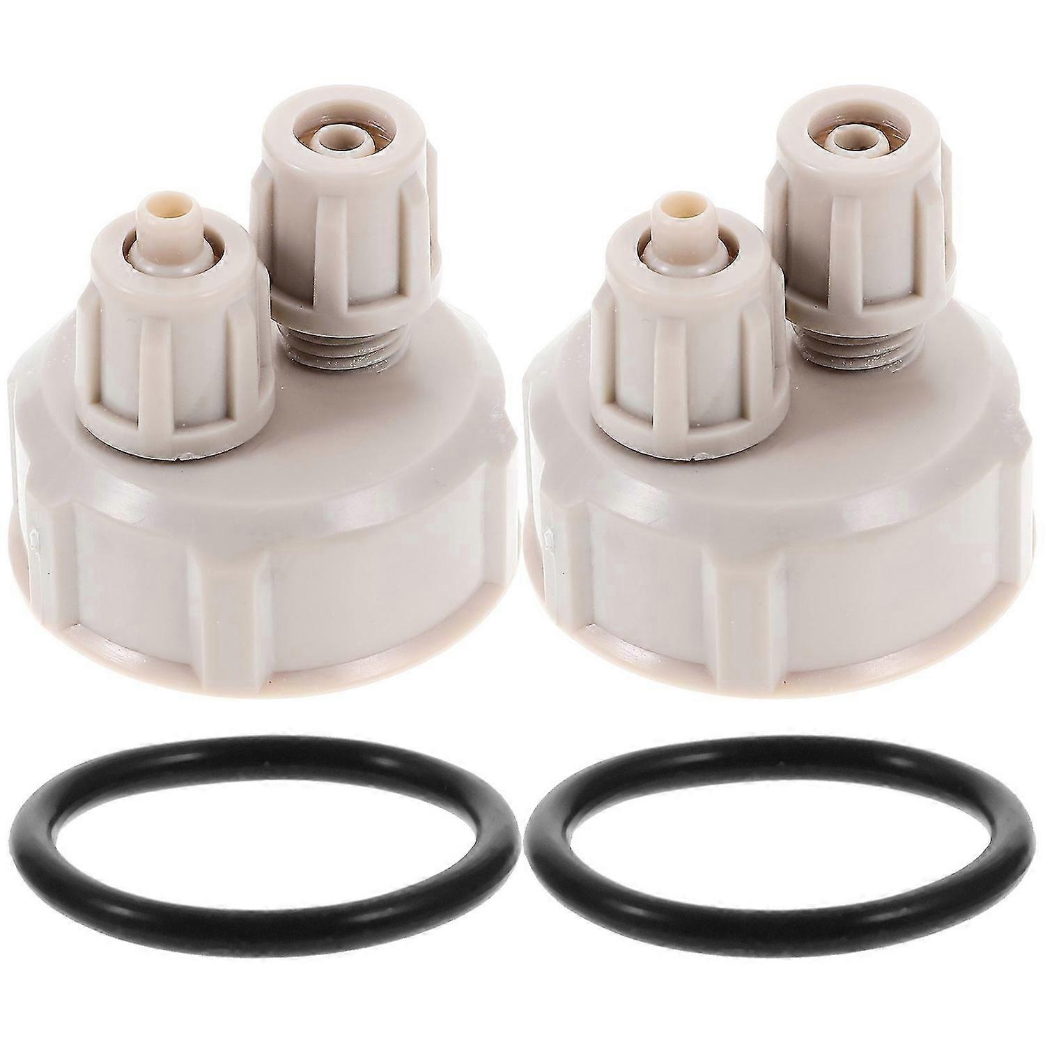 2 Pcs Oul Diffuser Fish Tank Bottle Cap CO2 DIY Reactor Bottle Cap CO2 Screw Bottle Cap