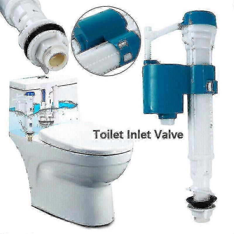 2025 1/2" Bottom Inlet Toilet Cistern Fill Valve Height Water Level Entry Adjustable