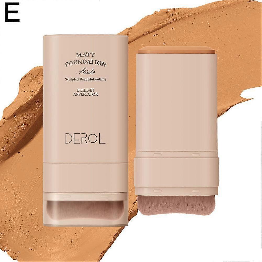 05#(E)$DEROL eraser foundation stick double-headed with brush moisturizing light concealer liquid foundation 5 colors