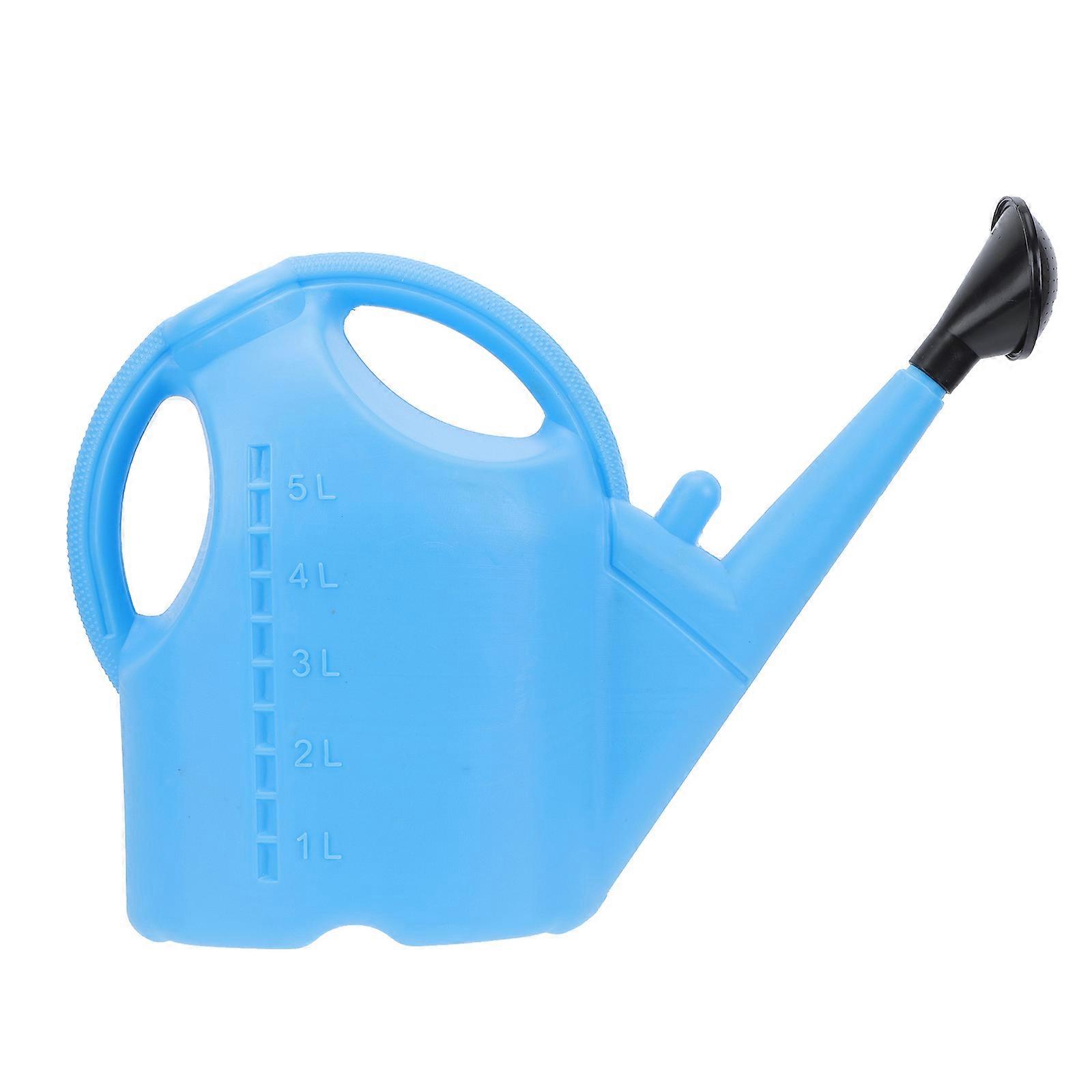 Blue Watering Can with Long Spout for Indoor Outdoor Use Made from Durable PP Material 1pc