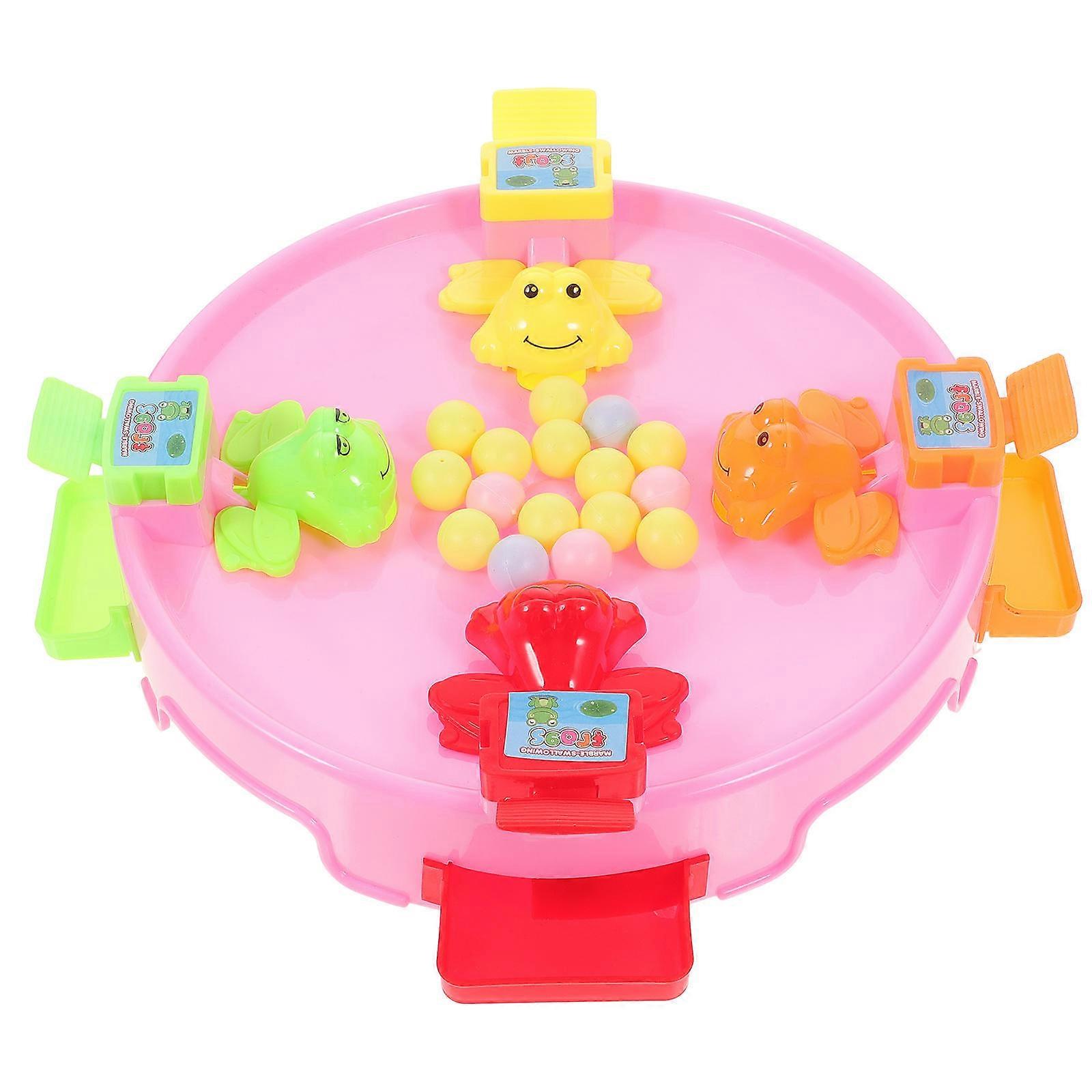1 Set Educational Frogs Swallowing Beads Toy Casual Eating Beans Board Game Toy