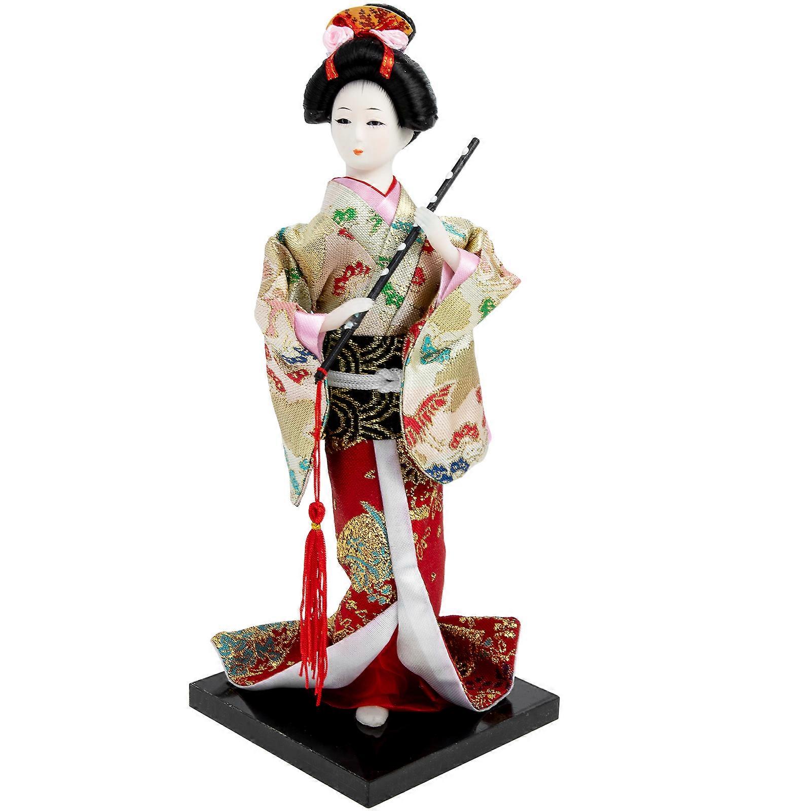 Unique Japanese Interior Design, Geisha-Inspired Doll for Collection