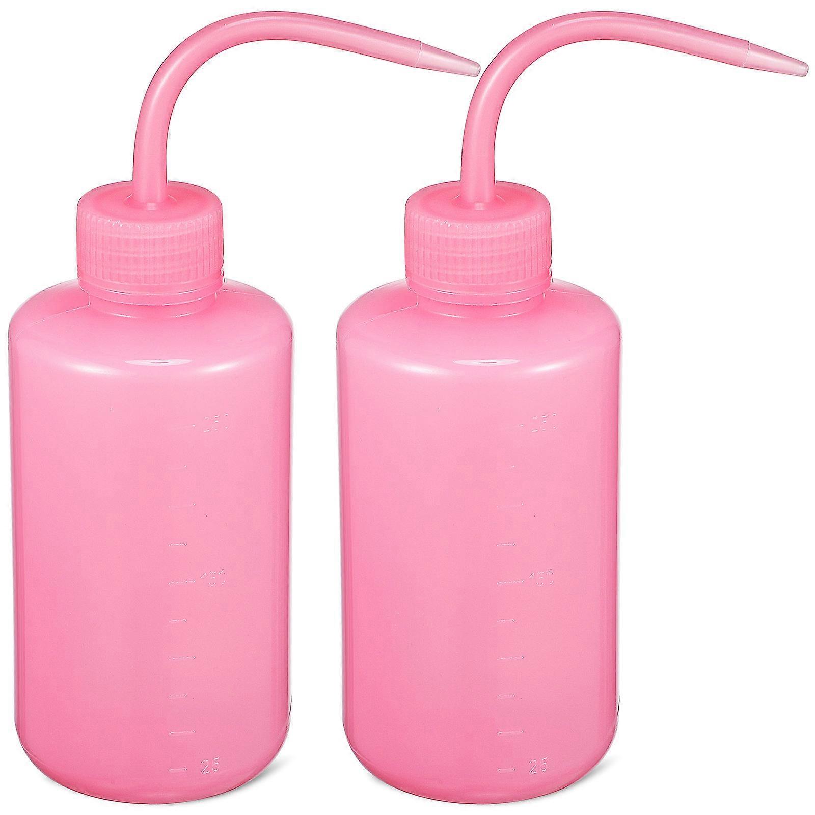 Plastic Squeeze Lash Cleaning Bottles Lightweight Reusable Watering Tools with Angled Spout for Eyelash & Tattoo Cleaning