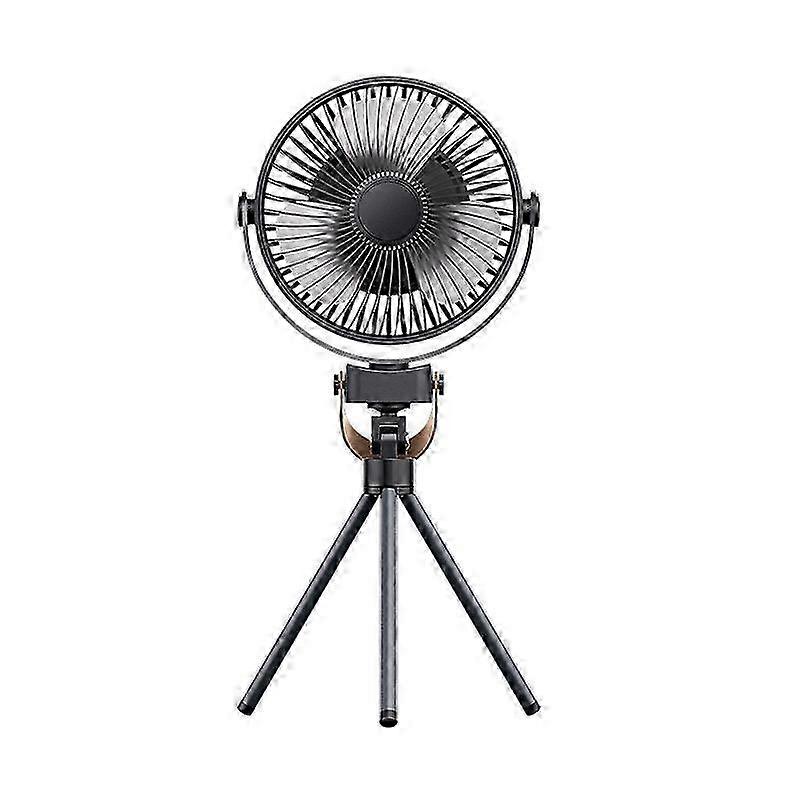 Portable Mini Camping Fan with Light, 360° Rotation for Indoor & Outdoor Use