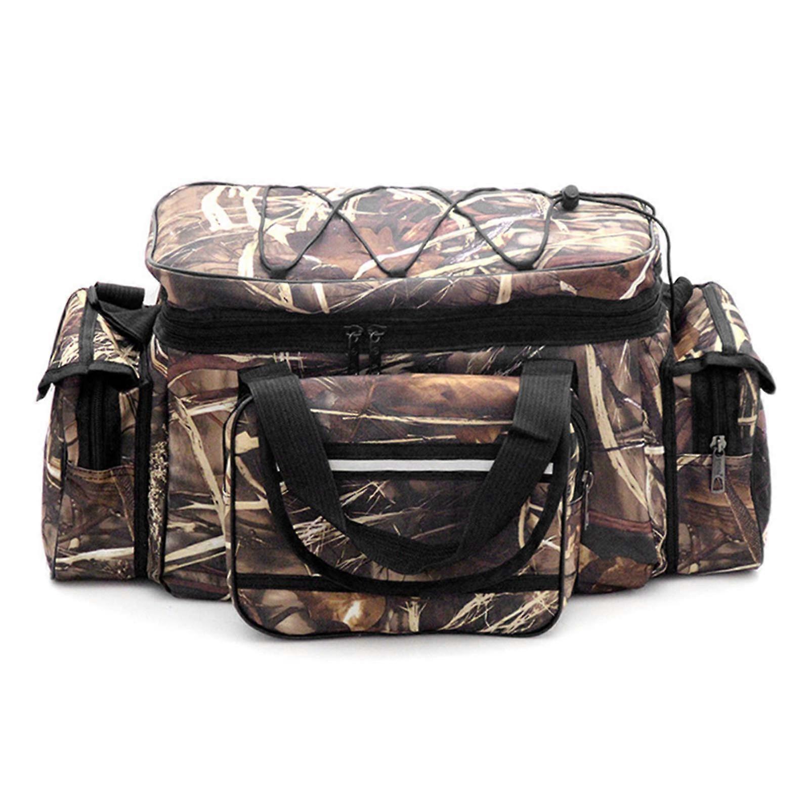 Fishing Gear Bag with Large Capacity Waterproof Storage for Fishing Equipment Outdoor Travel Hunting Shoulder Pack