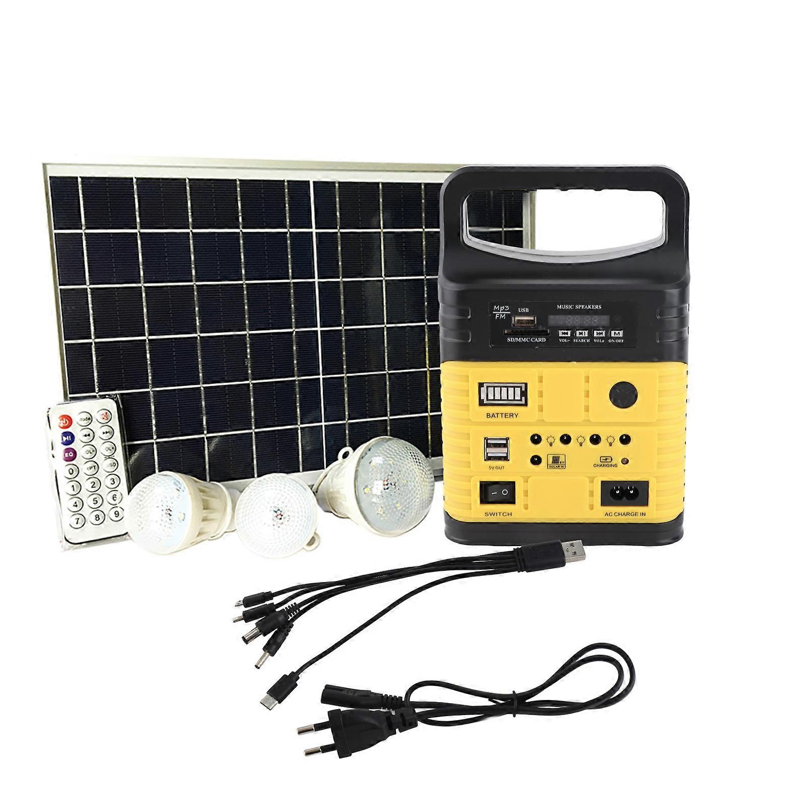 Solar Generator Portable Illumination Function 7500mAh Battery Solar Generator with MP3 BT Function