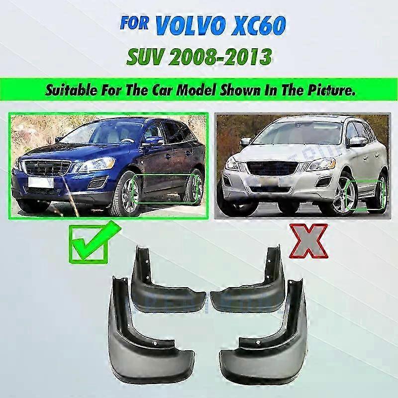unique Pour Volvo XC60 2008 - 2023 2009 2010 2011 2012 2013 2014 Garde-boue de voiture Garde-boue Garde-boue Garde-boue Garde-boue Aile Accessoires