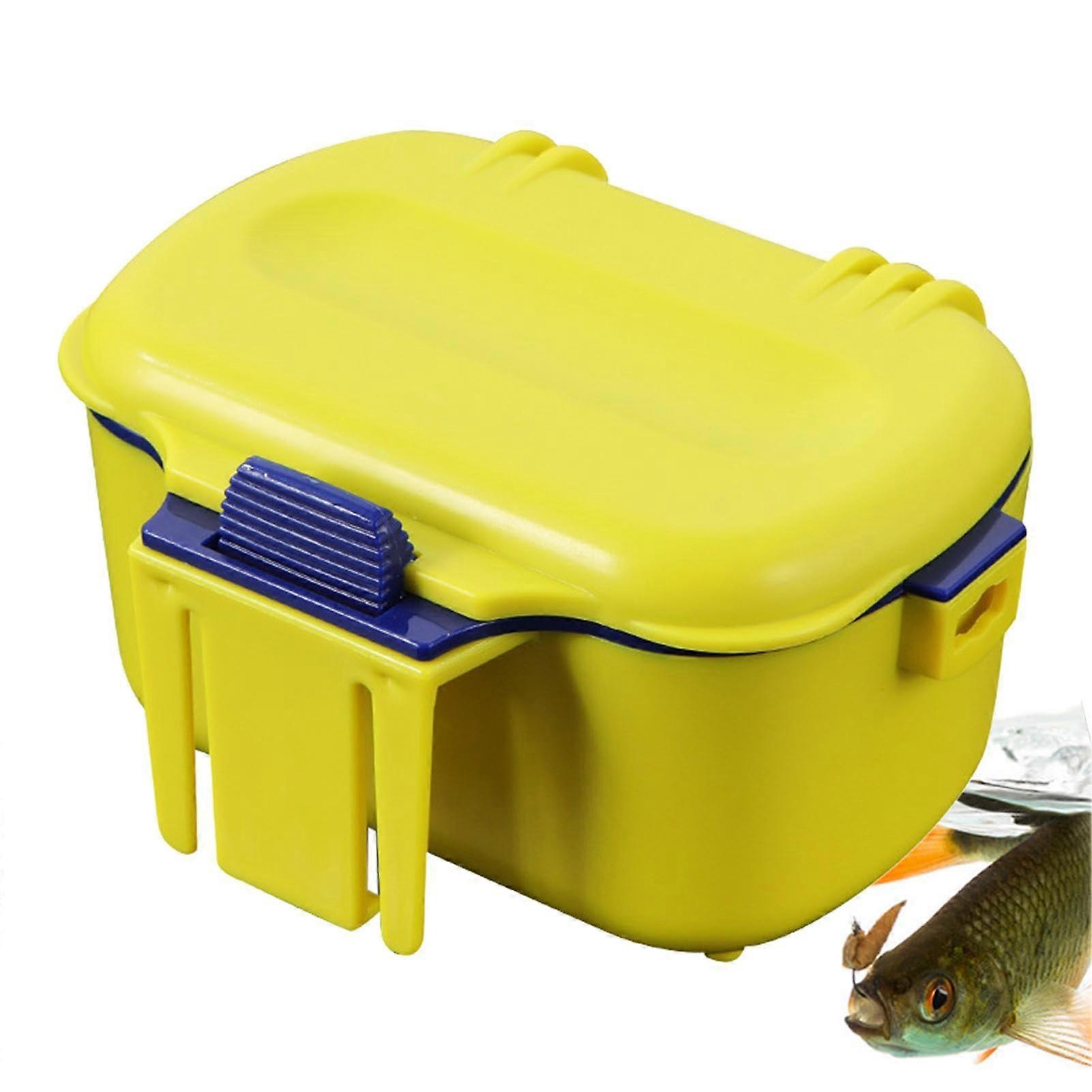 Live Bait Box, Insulated Fishing Bait Container with Lanyard for Earthworms